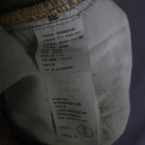 Hollister Slim Straight Denim Jeans Men's Size 28x30 Dark Wash Button Fly - Picture 8 of 8